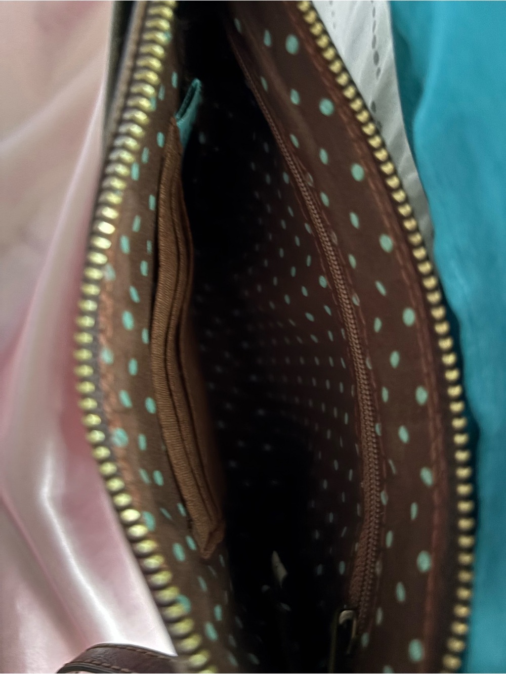 Chala Grey and Brown Paw Print Crossbody Bag - Picture 7 of 16